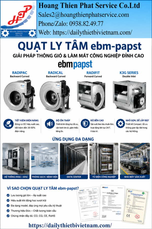Quạt Ly Tâm ebm-papst