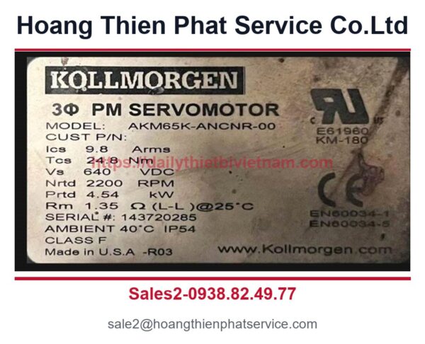 Động cơ Servo Kollmorgen AKM65K-ANCNR-00 Động cơ Servo Kollmorgen AKM65K-ANCNR-00 - Động cơ Servo Kollmorgen AKM65K-ANCNR-00