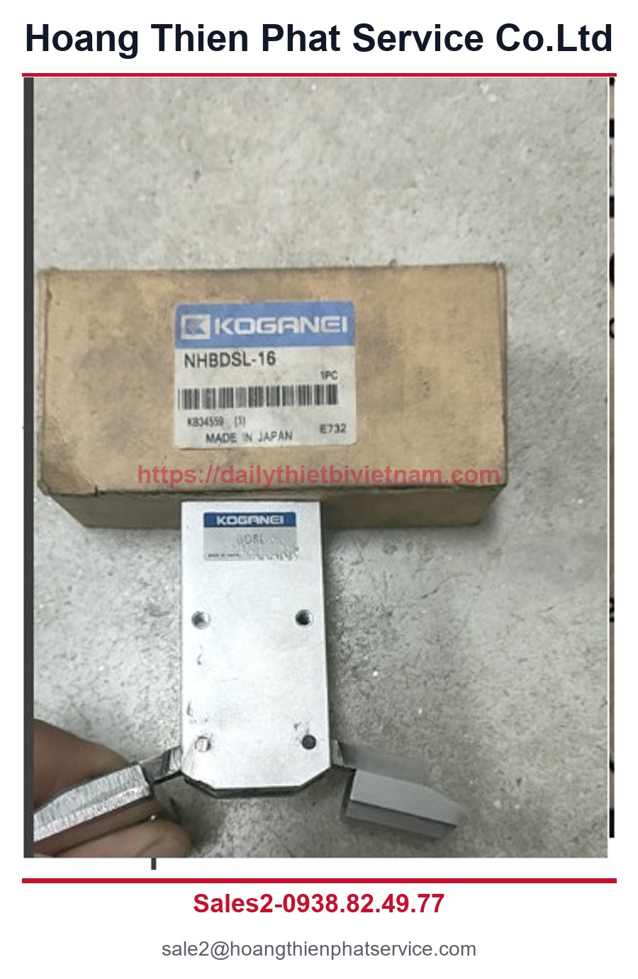 Tay kẹp khí nén KOGANEI NHBDSL-16 - Tay kẹp khí nén KOGANEI NHBDSL-16