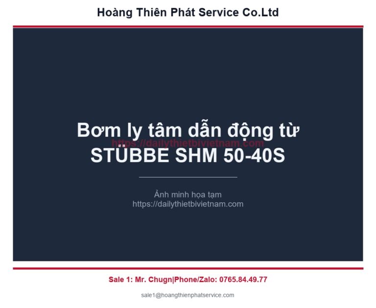 Bơm ly tâm dẫn động từ STÜBBE SHM 50-40S