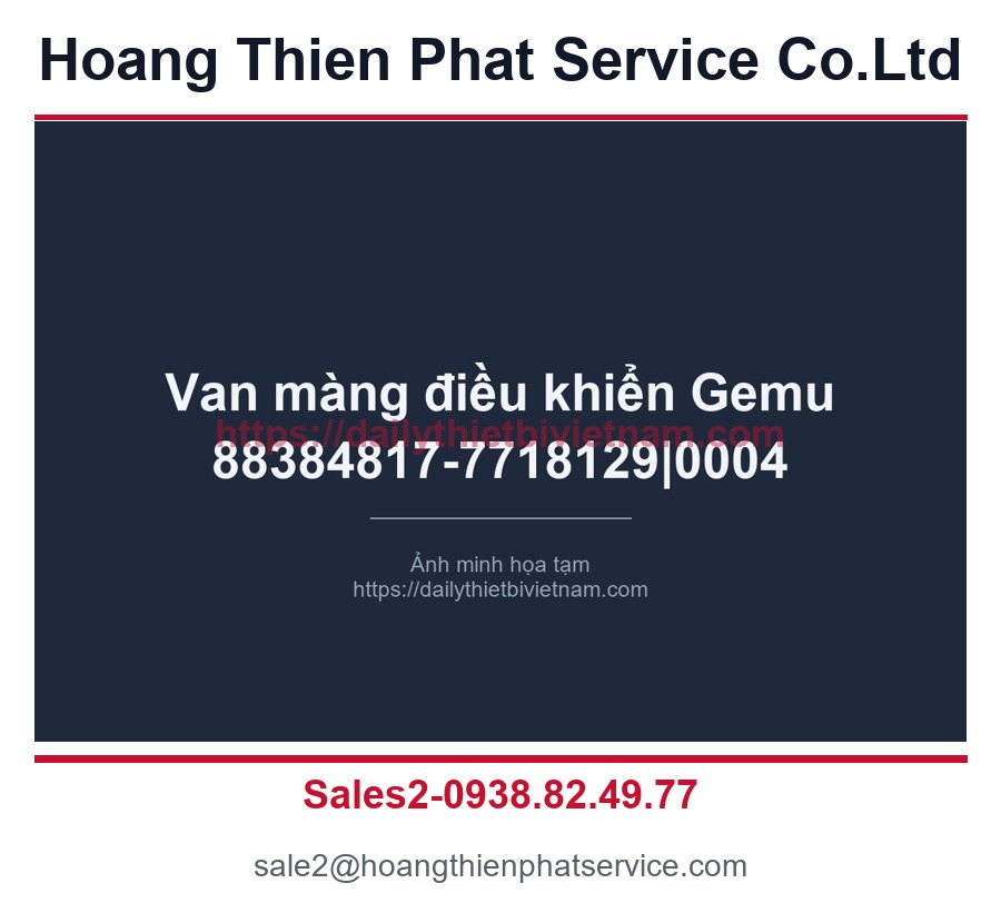Van màng điều khiển Gemu 88384817-7718129|0004