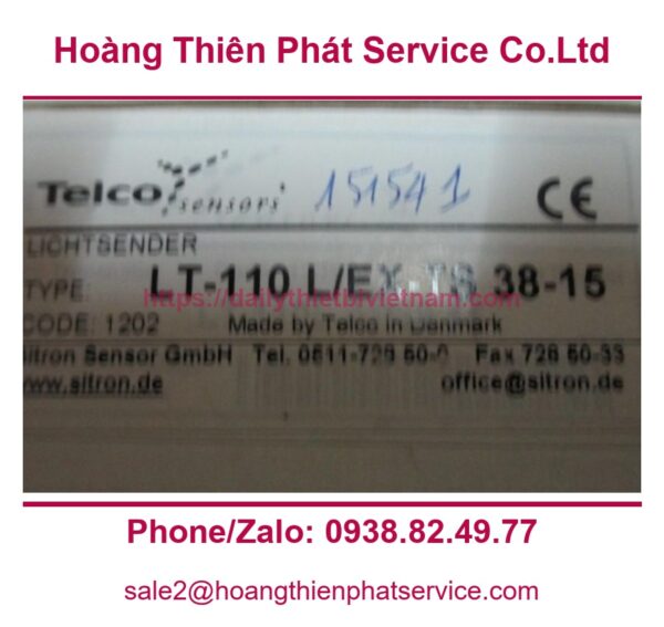 Cảm biến quang Telco LT-110 L/EX-TS 38-15 Cảm biến quang Telco LT-110 L/EX-TS 38-15 - Cảm biến quang Telco LT-110 L/EX-TS 38-15