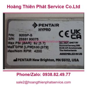 Bơm ly tâm Pentair 9203P-S - Bơm ly tâm Pentair 9203P-S