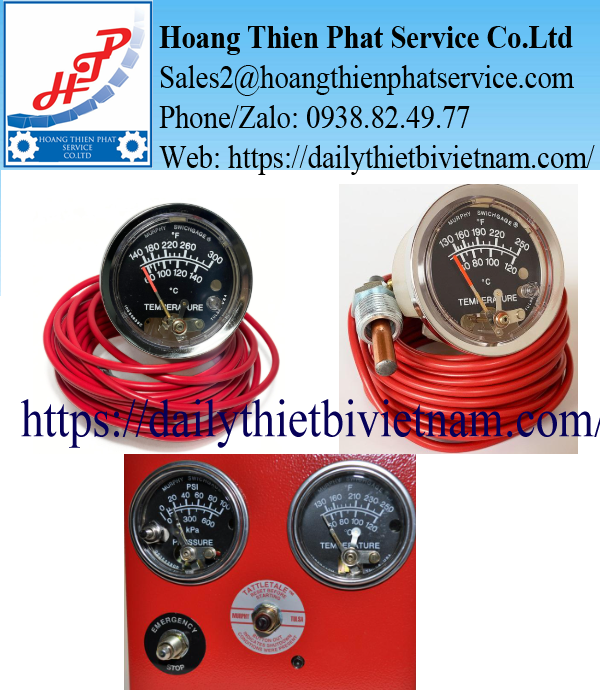 Đồng Hồ Đo Nhiệt Độ Murphy A25T-300-20-1/2