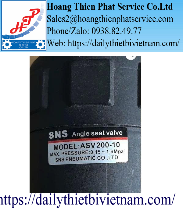Van Góc Khí Nén SNS ASV200-10