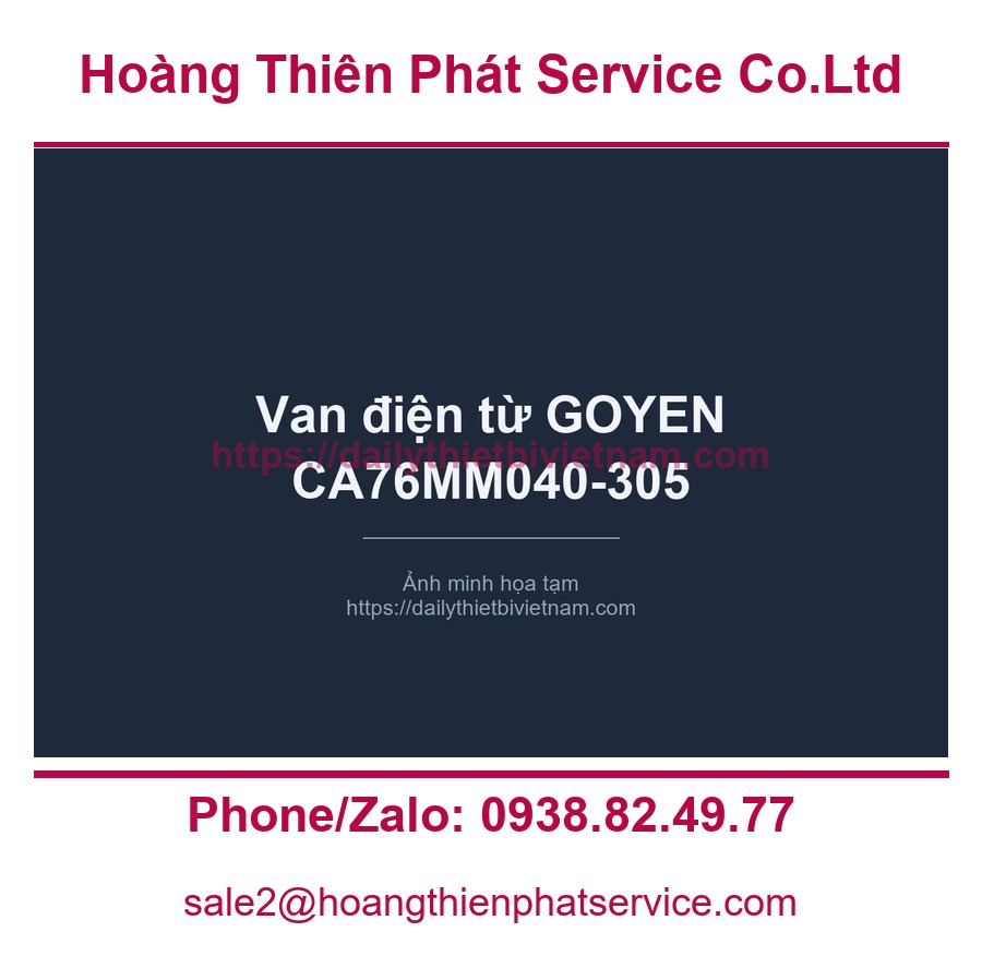 Van điện từ GOYEN CA76MM040-305